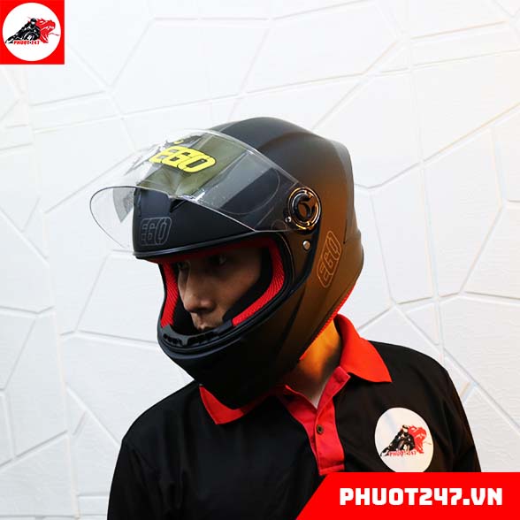 Mũ bảo hiểm fullface EGO E7 - Đen nhám