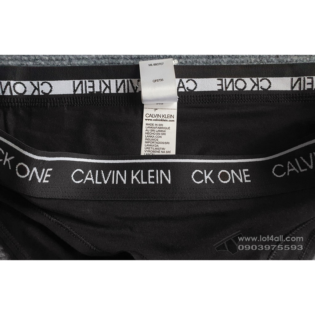 [CHÍNH HÃNG] Quần lót nữ Calvin Klein QF5735 CK ONE Cotton Modal Bikini Black