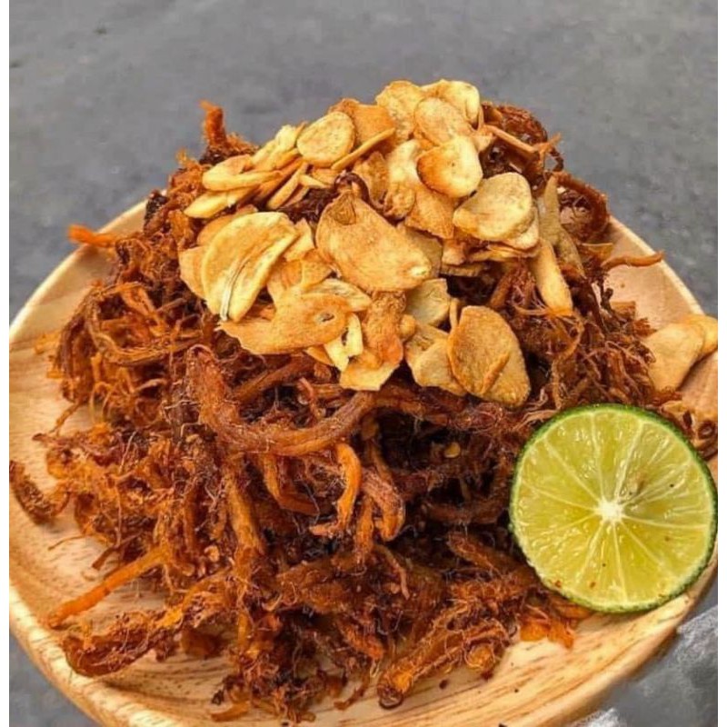 Khô Heo Cháy Tỏi Lon 300gr [FREE SHIP] TỪ ĐƠN 50K, [Loại Đặc Biệt] Hàng Ngon Nhà Làm