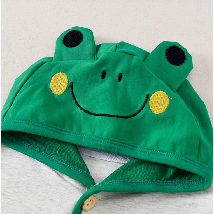 Áo choàng cánh dơi chống nắng chắn gió hình Ếch xanh ngộ nghĩnh cho bé trai bé gái