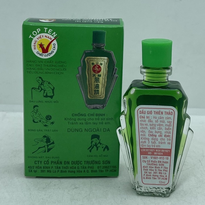 Dầu gió xanh Thiên Thảo 12ml