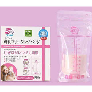 Túi trữ sữa sami nhật bản 250ml - 50 túi