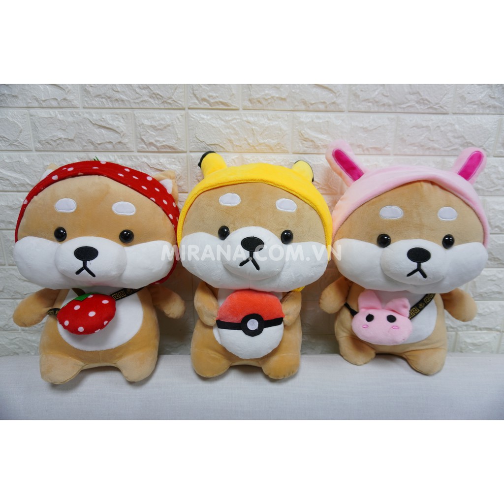 Gấu Bông Chó Shiba Đội Mũ