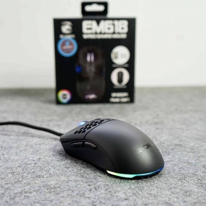 Chuột gaming, máy tính E-Dra EM618 cao cấp, chất lượng, form dáng cầm cực êm tay, chơi game FPS hoặc văn phòng cực ngon
