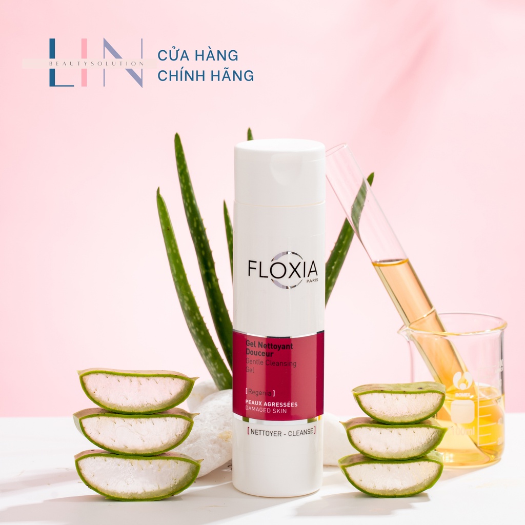 FLOXIA - GENTLE CLEANSING GEL REGENIA Gel - Rửa mặt làm dịu da, thương tổn, bảo vệ hàng rào của da