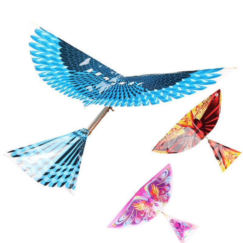 Combo chim dây thun vỗ cánh tự bay (tùy chọn 2 con, 5 con hoặc 10 con) Ornithopter Birds (KN063) - Luân Air Models