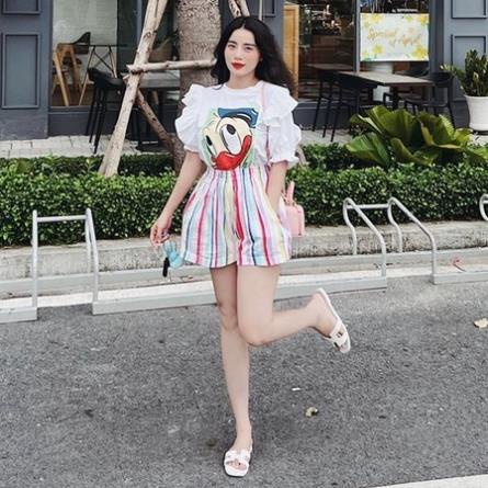 BỘ VỊT QUẦN CẦU VỒNG HỌA TIẾT SIÊU CUTE