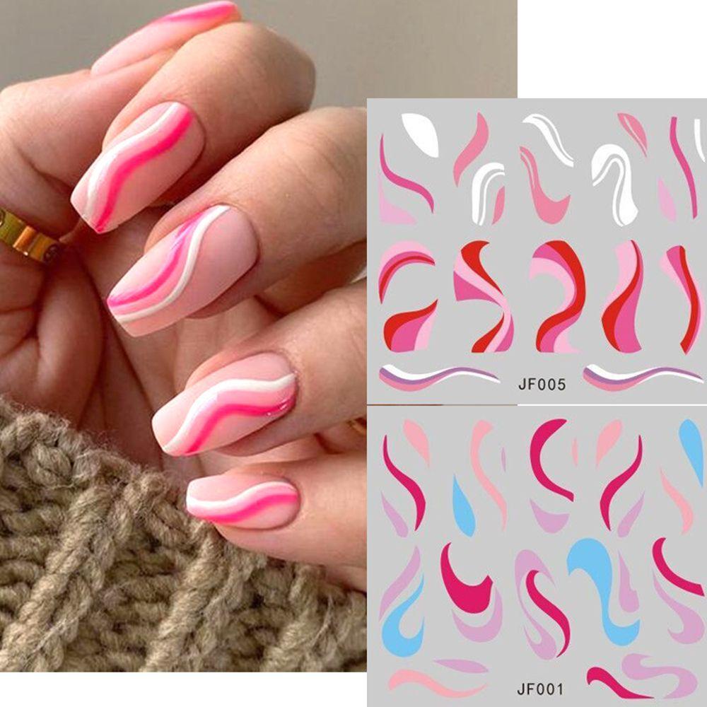 Miếng Dán Trang Trí Móng Tay 3D Thời Trang Tự Dính