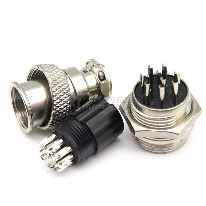 1 Bộ Đầu Nối GX16 2 / 3 / 4 / 5 / 6 / 7 / 8 / 9 Pin 16mm ibuw 2PIN 3PIN 4PIN 5PIN 6PIN Chất Lượng Cao