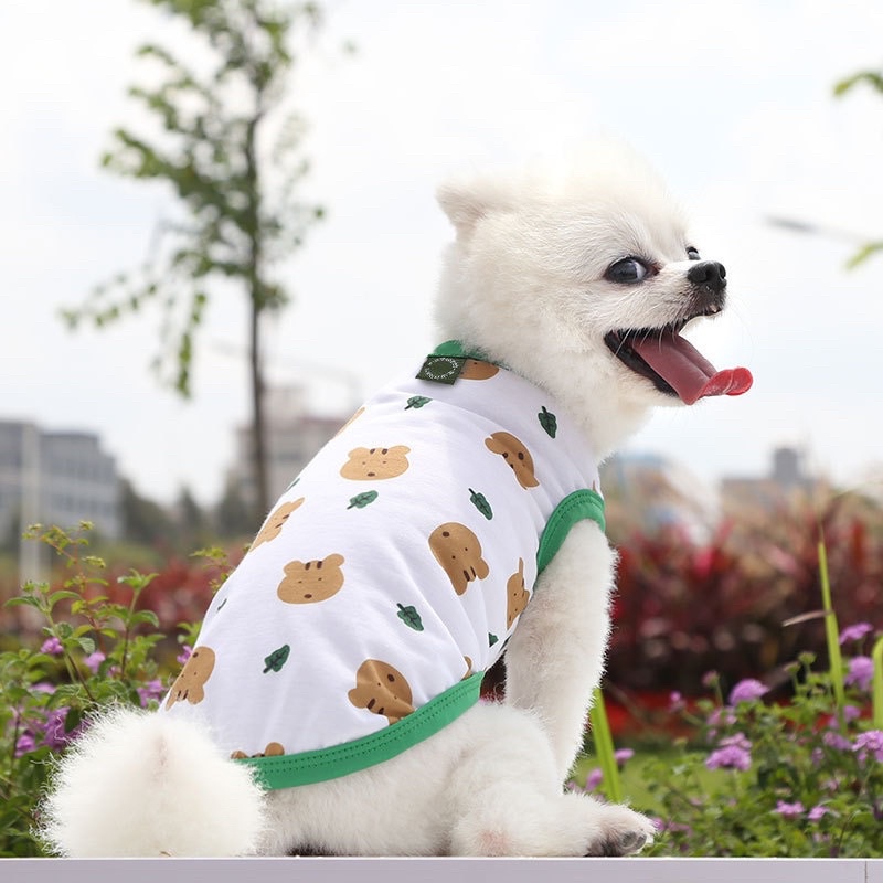 Áo cho chó mèo - áo thun hoạ tiết cartoon siêu cute phô mai que cho thú cưng