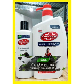 Sữa tắm Lifebouy bảo vệ vượt trội 10 - 850g tặng kèm sữa tắm Detox 200g chính hãng