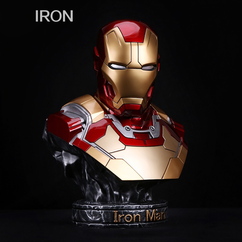 Mô hình Tượng Bán Thân Iron Man MK42 Tỉ lệ 1/2