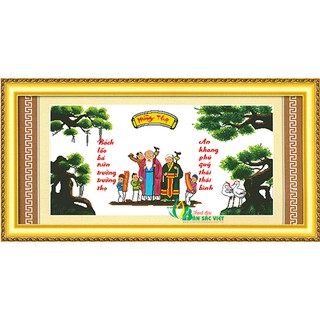 Tranh thêu chúc thọ Ông Bà NV008