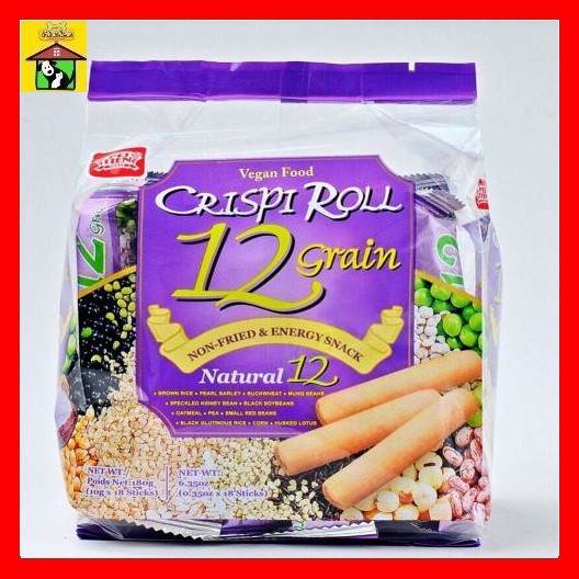🥖 Bánh Quy Dinh Dưỡng 12 Loại Ngũ Cốc PeiTien Crispi Roll 12 Grain (Gói 180g)