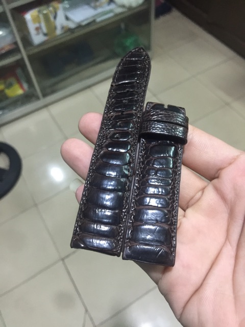 Dây da đồng hồ vảy chân da đà điểu