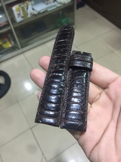 Dây da đồng hồ vảy chân da đà điểu