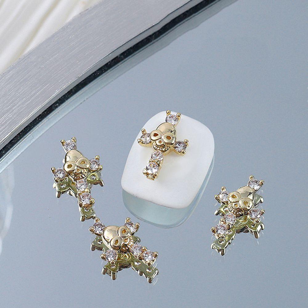 Phụ Kiện Trang Trí Móng Tay Hình Thánh Giá Lấp Lánh Sang Trọng DIY|Phụ Kiện Làm Móng Nghệ Thuật