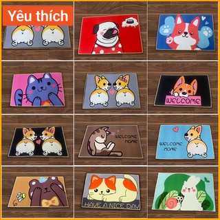Thảm lau chân , thảm chùi chân 3d chống trơn trượt siêu thấm nhà tắm