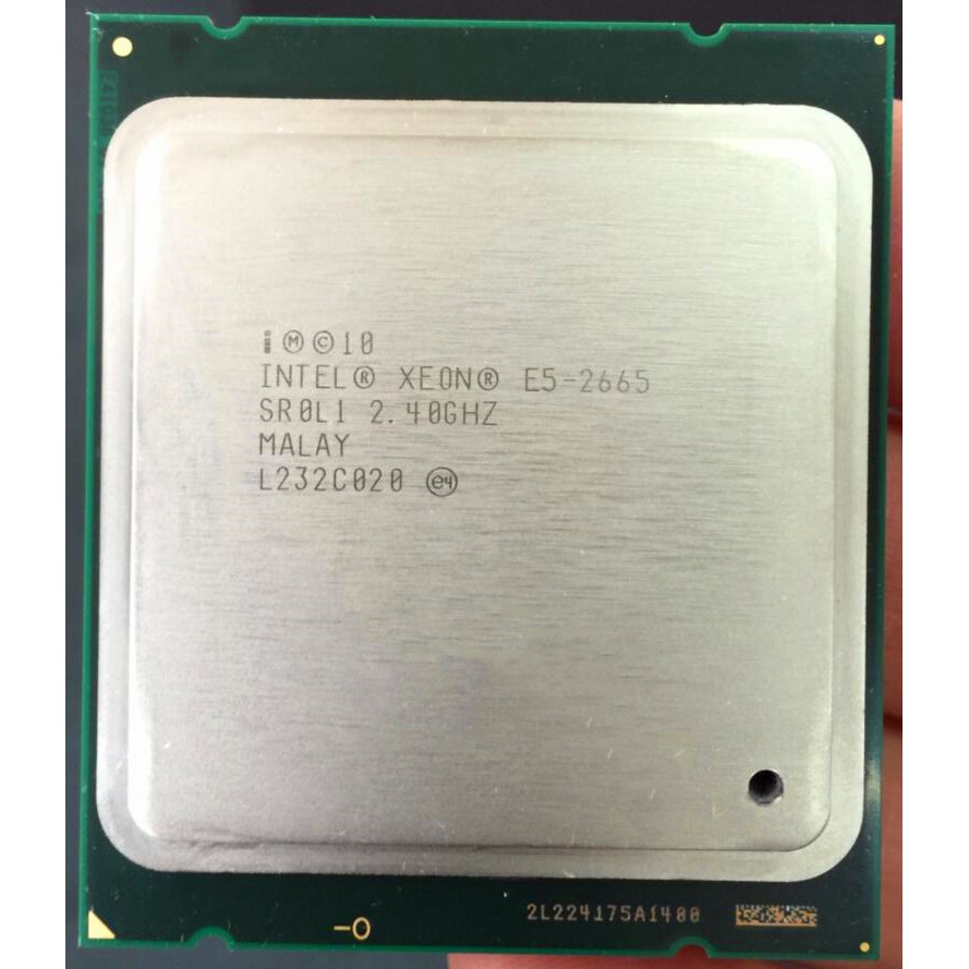 INTEL Máy phát điện Xeon E5-2665 E5 2665 Server CPU (20M Cache, 2.40G MHz SROL1 C2 LGA2011 CPU | WebRaoVat - webraovat.net.vn
