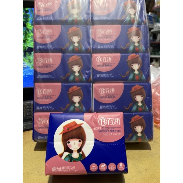 Combo  10gói giấy rút Cô Gái hàng cao cấp 4 lớp x 328 tờ