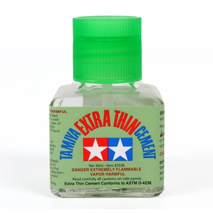 Keo Hàn Nhựa Cho TAMIYA EXTRA THIN CEMENT Model Size 40 ml (Công Thức Khô Nhanh) (87038)