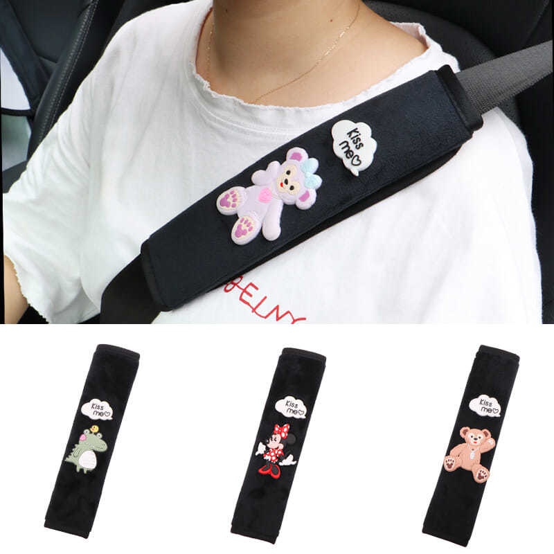 Vỏ Bọc Bảo Vệ Dây Đai An Toàn Xe Hơi Họa Tiết Hoạt Hình Dễ Thương