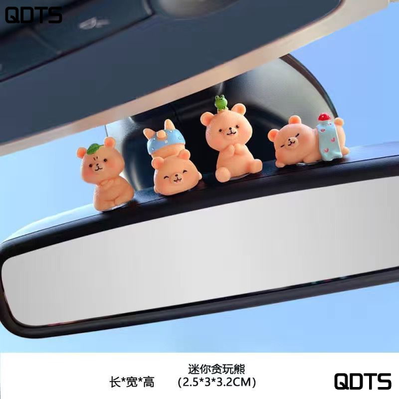 Gương Chiếu Hậu Họa Tiết Hoạt Hình Dễ Thương R0FD Trang Trí Nội Thất Xe Hơi