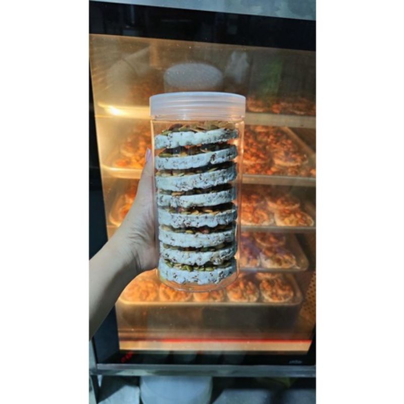 Bánh gạo lứt nguyên hạt mix hạt dinh dưỡng eat clean &amp; healthy hộp 250g.