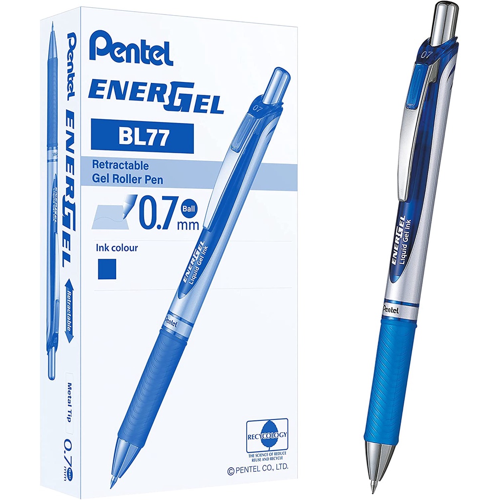 [Mã LIFE0803ALL giảm 10% đơn 0K] Bút Energel Pentel Siêu Nhanh Khô Ngòi 0.7mm - BL77 (12 Màu) [Hàng Chính Hãng]