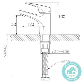 Vòi chậu 1 lỗ Rangos RG-04V1