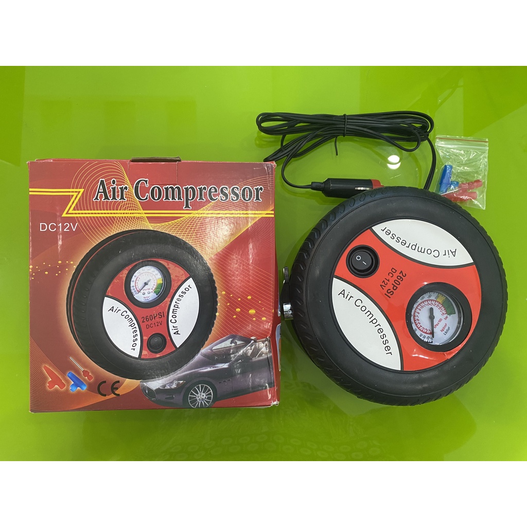 Máy Bơm Lốp Bánh Xe Hơi Ô Tô Mini Air Compressor