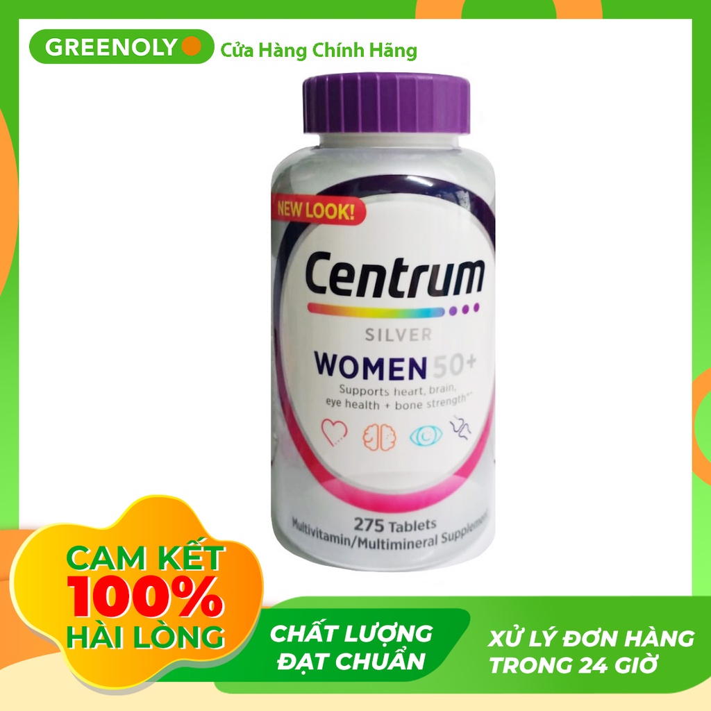 Centrum Viên Uống Bổ Sung Vitamin Tổng Hợp Silver Ultra Women's 50+ Multivitamin 200 viên