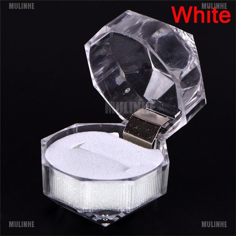 Hộp Đựng Nhẫn Cưới / Đính Hôn Bằng Acrylic Trong Suốt Mới