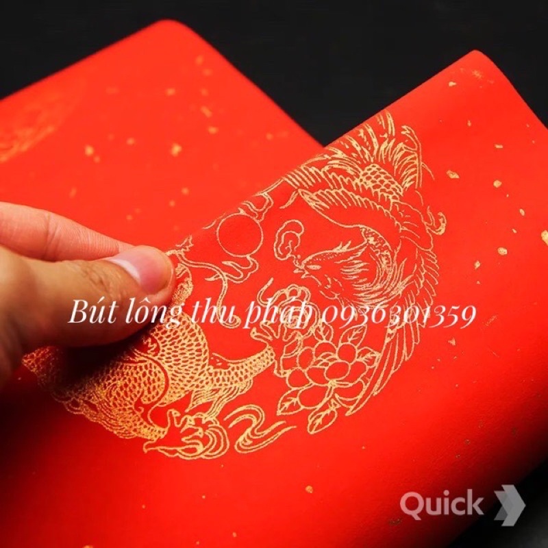 Giấy viết câu đối vạn niên hồng