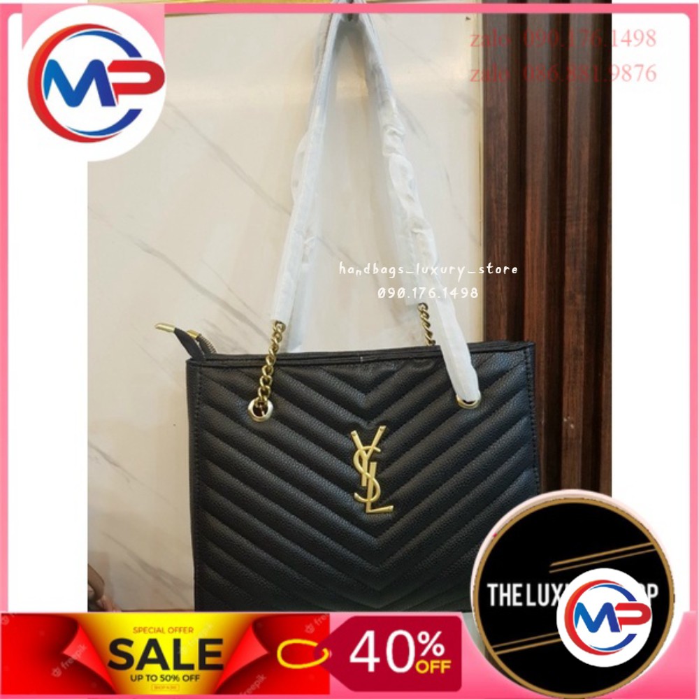 SALE túi công sở nữ ys.l da mềm nhiều ngăn có khóa kéo SHOP LUXURY