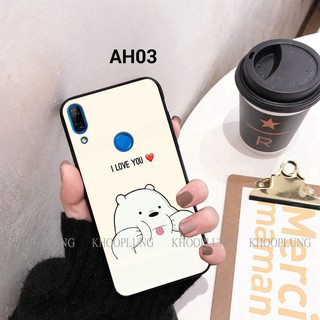 Ốp lưng Huawei Nova 3i - Nova 3e in hình gấu siêu dễ thương