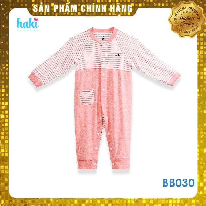 Body cho bé vải sợi tre cao cấp BB030 HAKI (ảnh thật 100%)