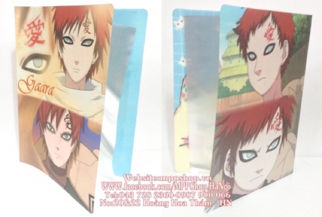Kẹp đựng bài kiểm tra ảnh naruto 30 lá đựng 60 ảnh bài