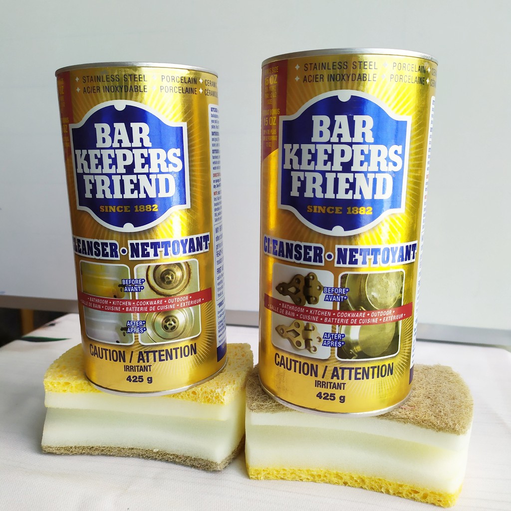 Bột làm sạch vách kính tẩy cặn canxi, làm sạch xoong nồi bar keepers friend bkf