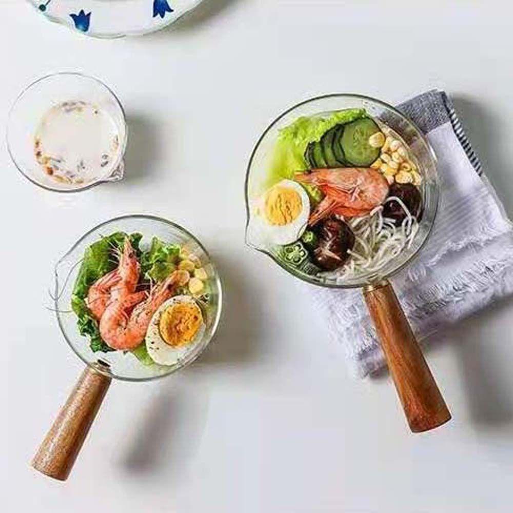 Nồi Nấu Mì/Cháo Bằng Thủy Tinh Trong Suốt Dùng Cho Nhà Bếp