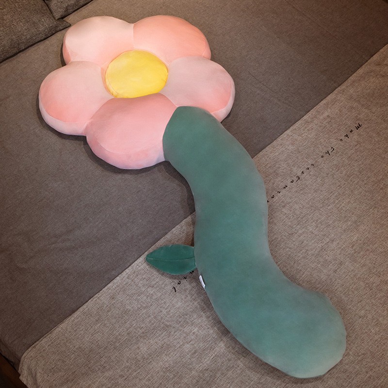 Gối Ôm Dài Hình Hoa Hướng Dương Phong Cách Bắc Âu Mới