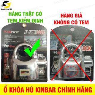 Ổ khóa hú báo động Kinbar chính hãng, nặng và xịn, hú TO