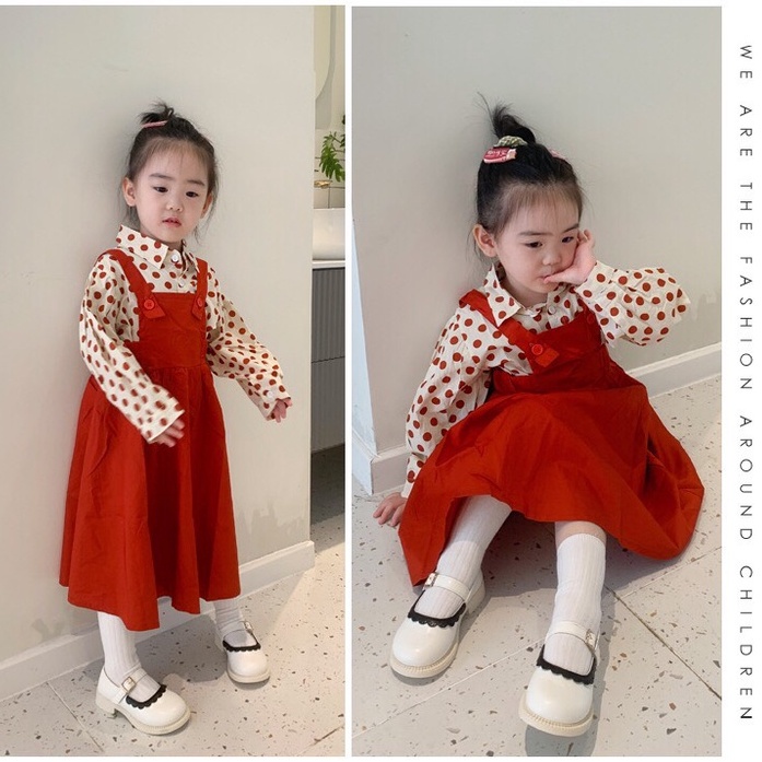 Giày búp bê bé gái - Giày bệt siêu mềm chất da PU bền đẹp quai dán phối viền dễ thương phong cách Hàn Quốc M6608