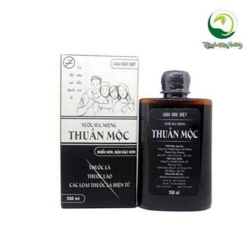 Nước Súc Miệng Thuần Mộc Thanh Mộc Hương tác dụng làm Sạch Khoang Miệng, Giảm Hôi Miệng 250ml