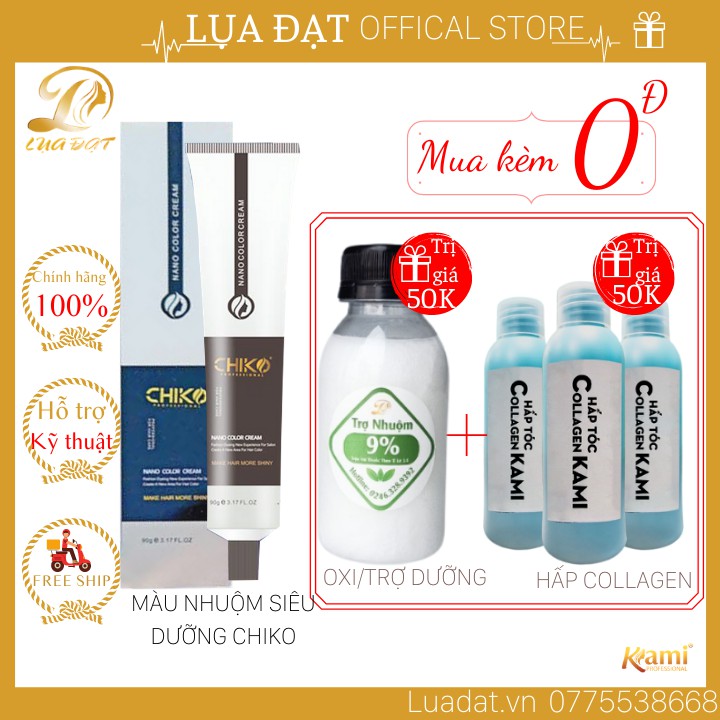 [Không Tẩy] NÂU KHÓI LẠNH-Thuốc nhuộm tóc chính hãng CHIKO CK671 tặng kèm TRỢ NHUỘM+HẤP PHỤC HỒI | BigBuy360 - bigbuy360.vn