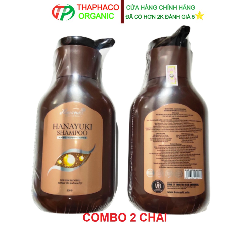 Combo 2 Chai Dầu Gội Hanayuki Shampoo Date 2023 loại 300gr