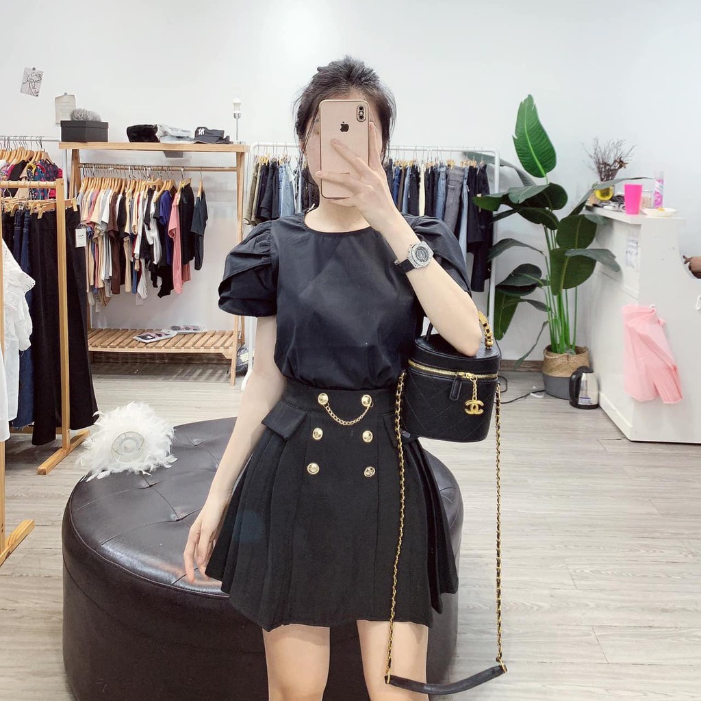 [Mã FAXANH55 giảm 10K đơn 50K] Chân váy kèm xích hot mã 8803 (kèm ảnh thật) | BigBuy360 - bigbuy360.vn