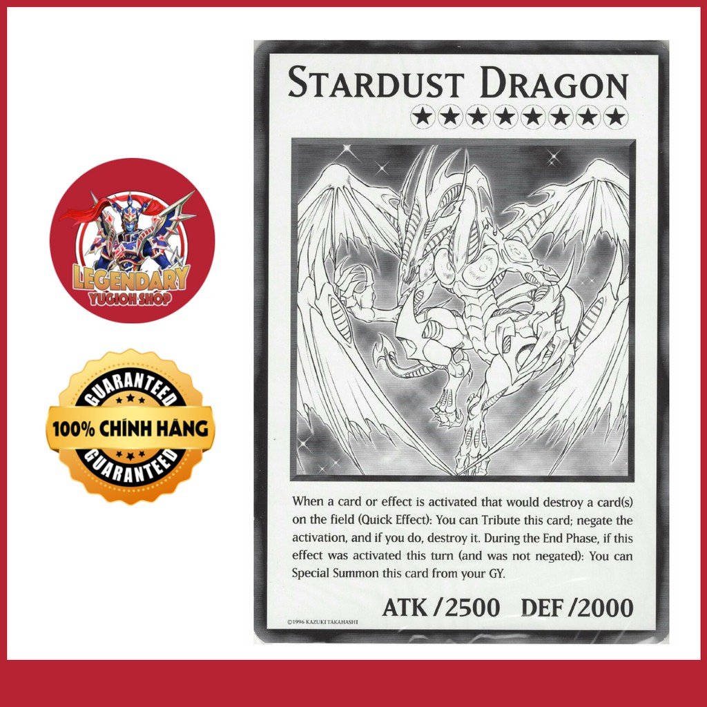 SIÊU ĐẶC BIỆT!!! [Thẻ Bài Yugioh Chính Hãng] Stardust Dragon SIÊU TO KHỔNG LỒ!!! Xịn 100%