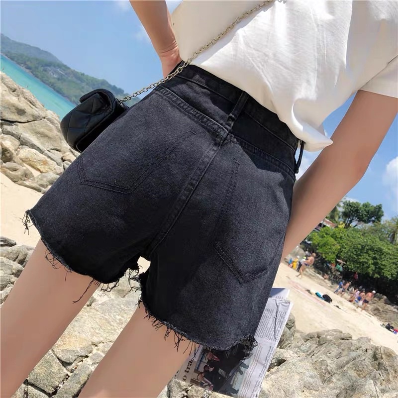 Quần short Ulzzang Nữ rách cá tính