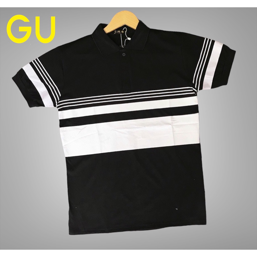 ÁO THUN CỔ POLO NAM HỌA TIẾT KẺ SỌC CHẤT VẢI MỀM MỊN LÊN FORM CỰC SANG TRỌNG HÀNG BAO ĐẸP BAO CHẤT LƯỢNG - GU FASHION